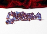 20 Spike Beads Crystal Lila Vega Luster 5x8mm