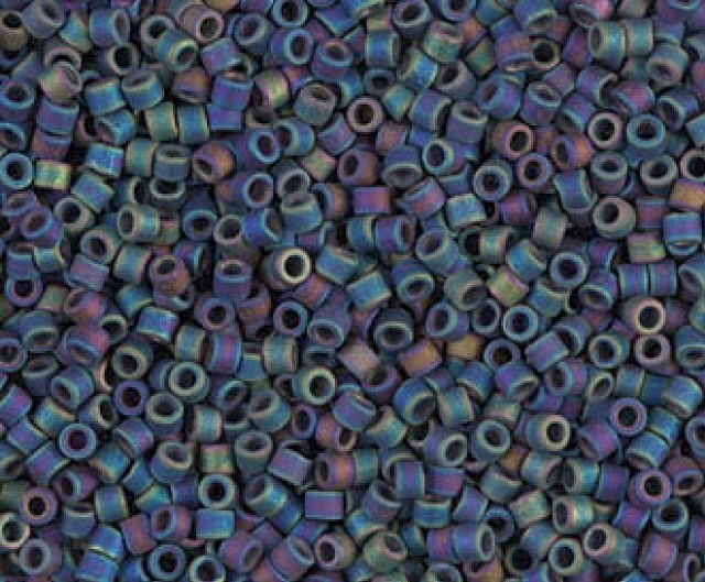 5g Miyuki Matt Opaque Black AB DB0871 5g Miyuki Matt Opaque Black AB DB0871