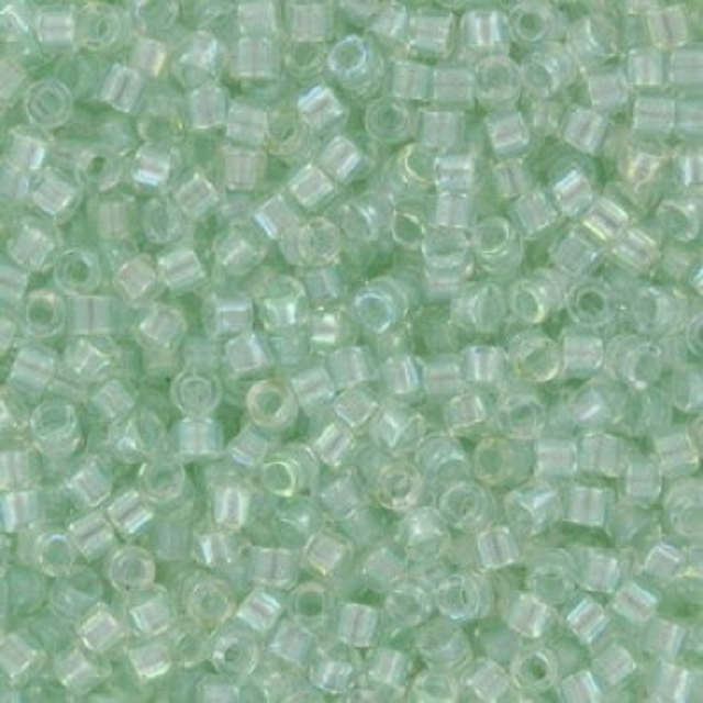 5g Miyuki Pearl lined transparent pale green mist AB DB1675 5g Miyuki Pearl lined transparent pale green mist AB DB1675