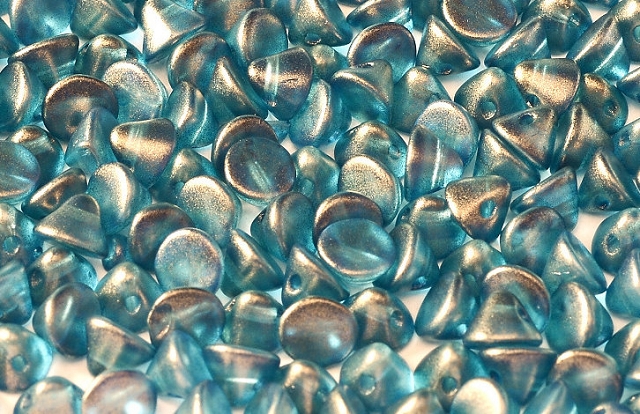 50 Button Bead® Crystal GT Celestian Blue