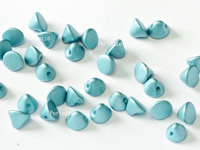 50 Button Bead® Alabaster Metalic Aqua