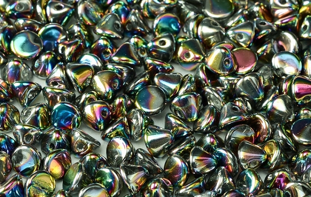 50 Button Bead® Crystal Vitrail Full