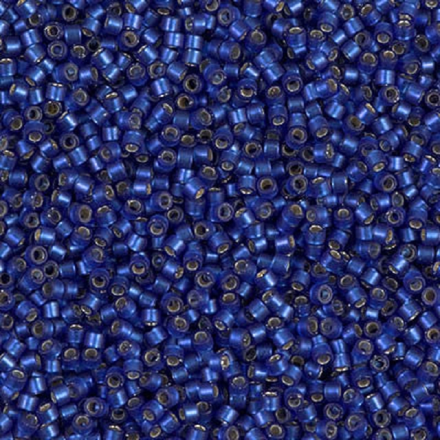5g Miyuki Semi.Matted Silver Lines Mitnight Blue DB0693 5g Miyuki Semi.Matted Silver Lines Mitnight Blue DB0693