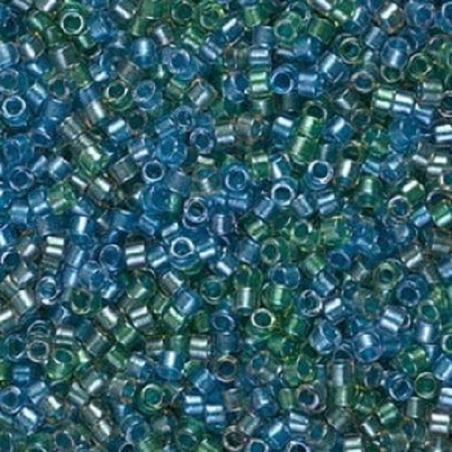 5g Miyuki Sparkling lined caribbean mix blue green DB0985 5g Miyuki Sparkling lined caribbean mix blue green DB0985