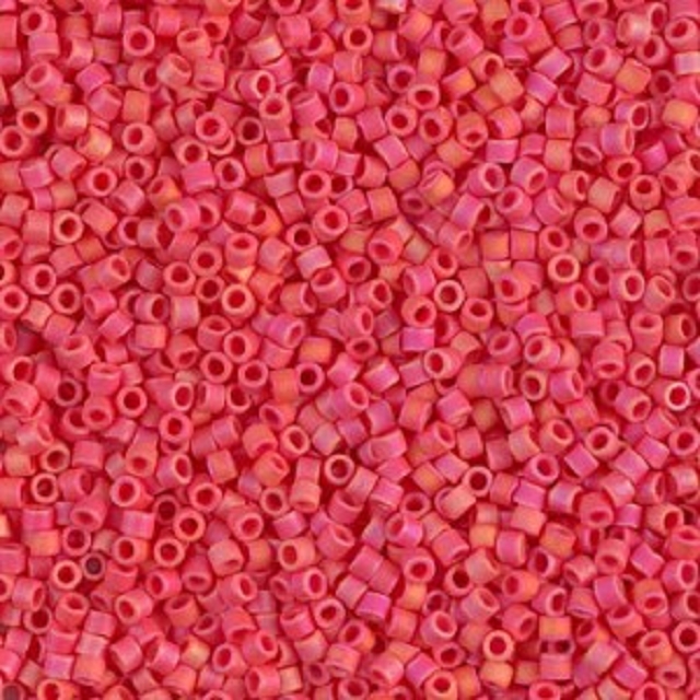 5g Miyuki Matte Opaque Vermillion Red AB DB0873 5g Miyuki Matte Opaque Vermillion Red AB DB0873