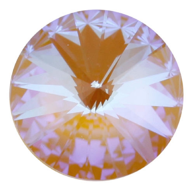 1 Rivoli Crystal Ochre DeLite Unfoiled 14mm